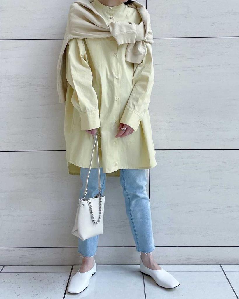 春は優しくて暖かみのあるイエローを着てお出掛けしたい𓂃 𓈒𓏸

実はボタンの内側に紐がついていて、アレンジできるシャツ🐝
.
.
. 
#gallardagalante  #fashion #coordinate #ootdfashion 
#ガリャルダガランテ 
#�