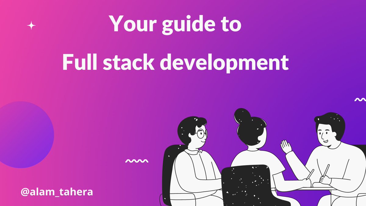 alam_tahera's tweet image. Starting with web development is overwhelming.
As beginners, we don't know where to start from.
So, here is a simple roadmap for you to become a full stack developer in 2022.