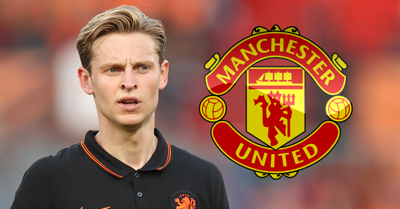 talkSPORT's tweet photo. Manchester United 'close' to signing Frenkie de Jong for around £69m #MUFC