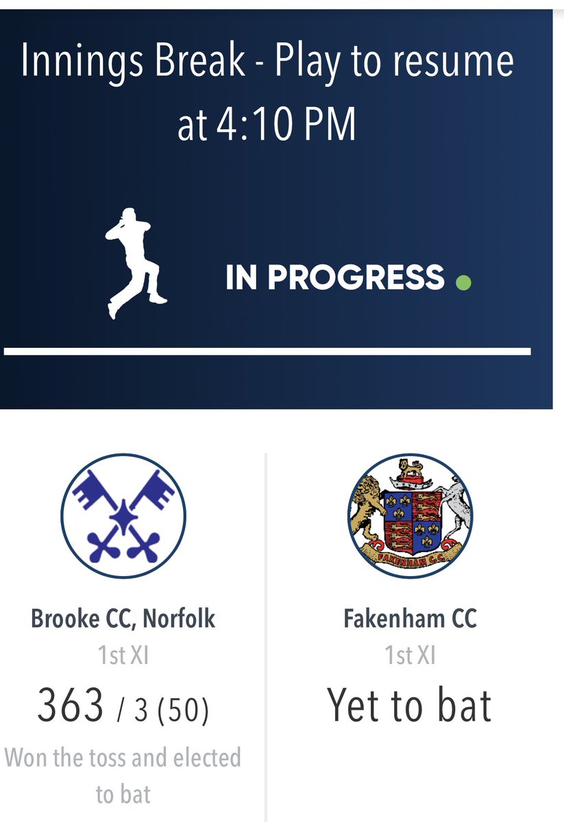Wow Gents! Great work so far 🏏 <a href="/brookeccnorwich/">Brooke Cricket Club</a>