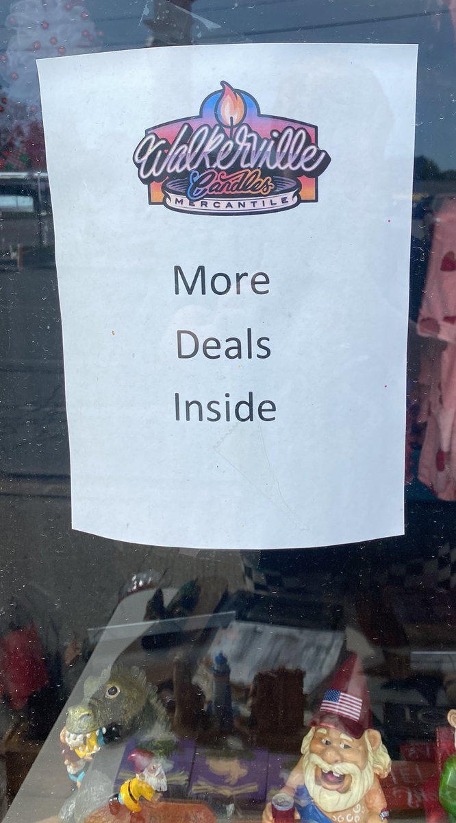 WalkervilleCan's tweet photo. #yardsale Essex Ontario is having a town wide yard sale and guess who’s participating! We have more deals inside waiting for you so join us at 10 Talbot street south for all the sales! #candle #candles #witchy #witchcraft #handmade https://t.co/FeLdwUh7Uj