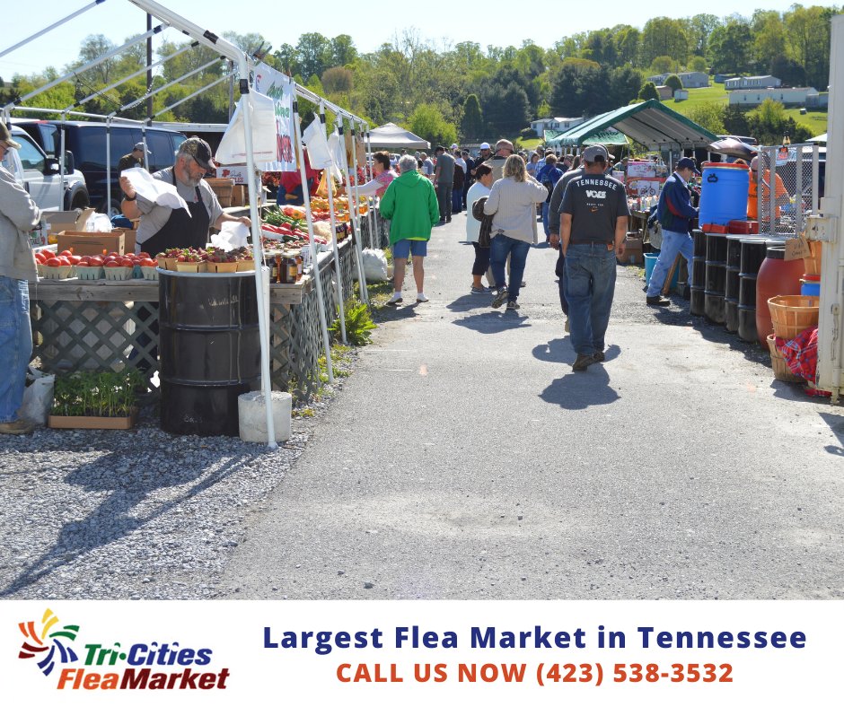 Tri-Cities Flea Market is open for business EVERY Saturday and Sunday, 8 a.m.-5 p.m. Come visit one of the largest flea markets in Tennessee - located only 3.5 miles south of the Bristol Motor Speedway.  
#tricitiesfleamarket  #fleamarket #tricities https://t.co/CRaM0AAljf