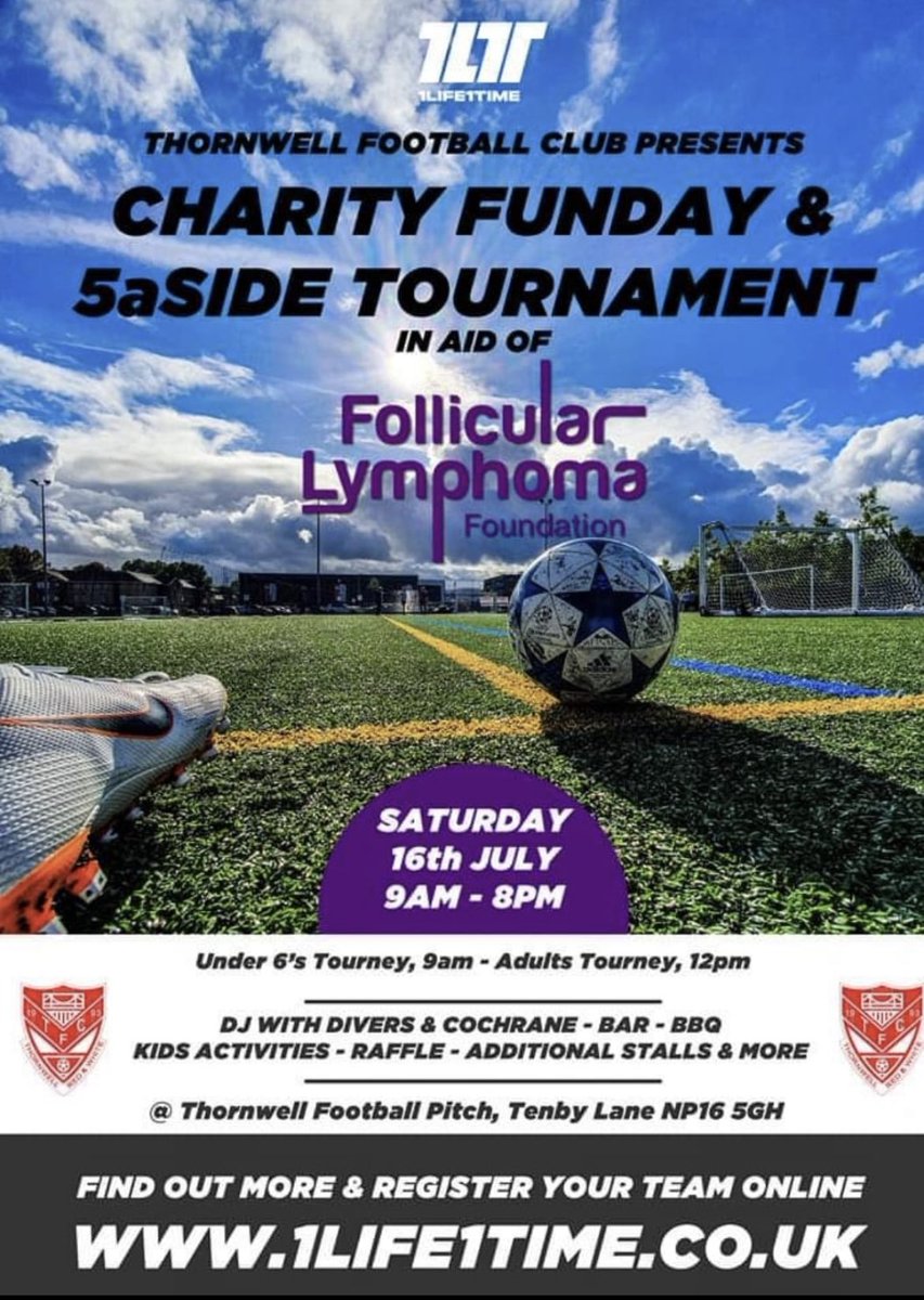 The club is pleased to announce this year’s charity event. A fun filled day for the entire family. Enter a team or simply turn up to support the cause. For more details and to register a team visit 1life1time.co.uk