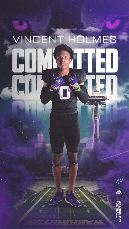 2023 4* ATH Vincent Holmes commits to Washington r/CFB