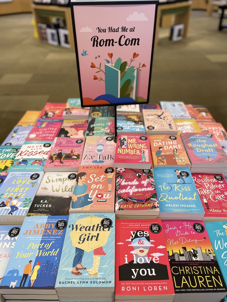 Need a good summer romcom to read? We gotchu! We have a large selection for BOGO 1/2 off! Come snag them while you can.
#bn #bntowncenterjax #booktwitter #romcom #romance #summerromance