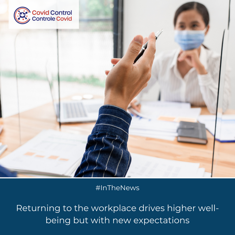 CovidControlCA's tweet photo. #InTheNews📰 

📖 “Improving and maintaining a healthy sense of well-being is linked with a return to activities in real life (not over video calls.” 

Read all the insights:
➡️ https://t.co/OYrOTGPqqi 

#CovidControl #Canada #CovidCanada #Workplace #Vaccine https://t.co/GLH3uSiP44