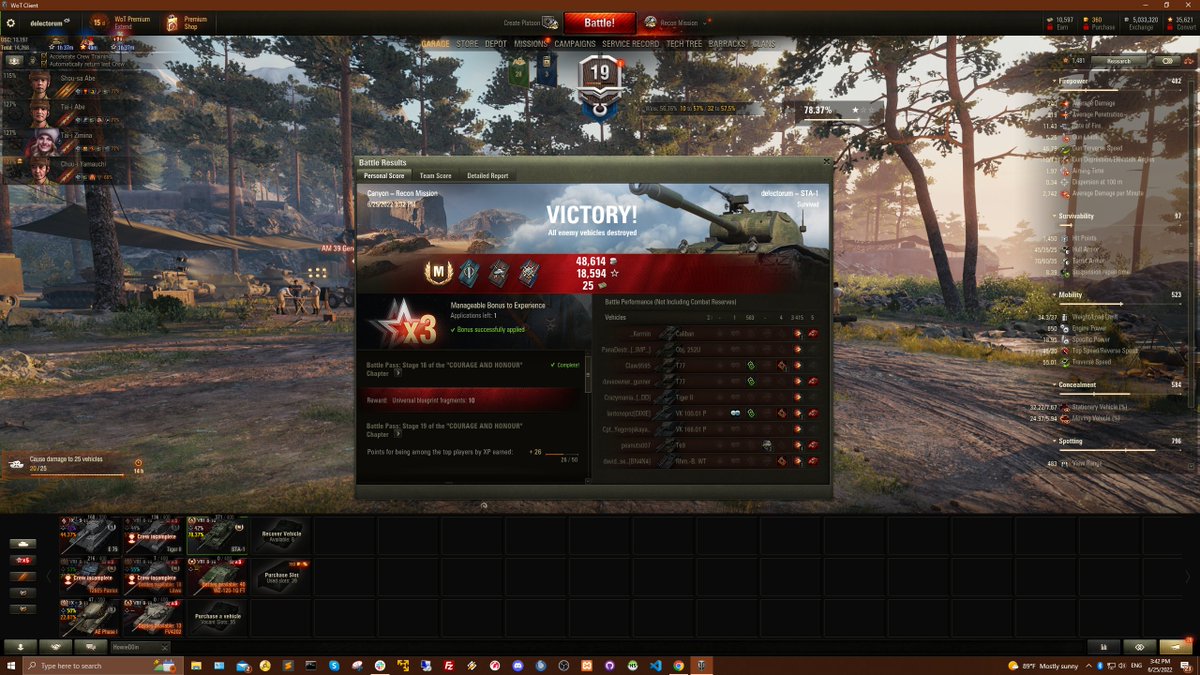 GunnerWantedNA's tweet photo. @worldoftanks IGN: delectorum
Base XP: 1377

Thank you for the event! https://t.co/9erINIDVDF