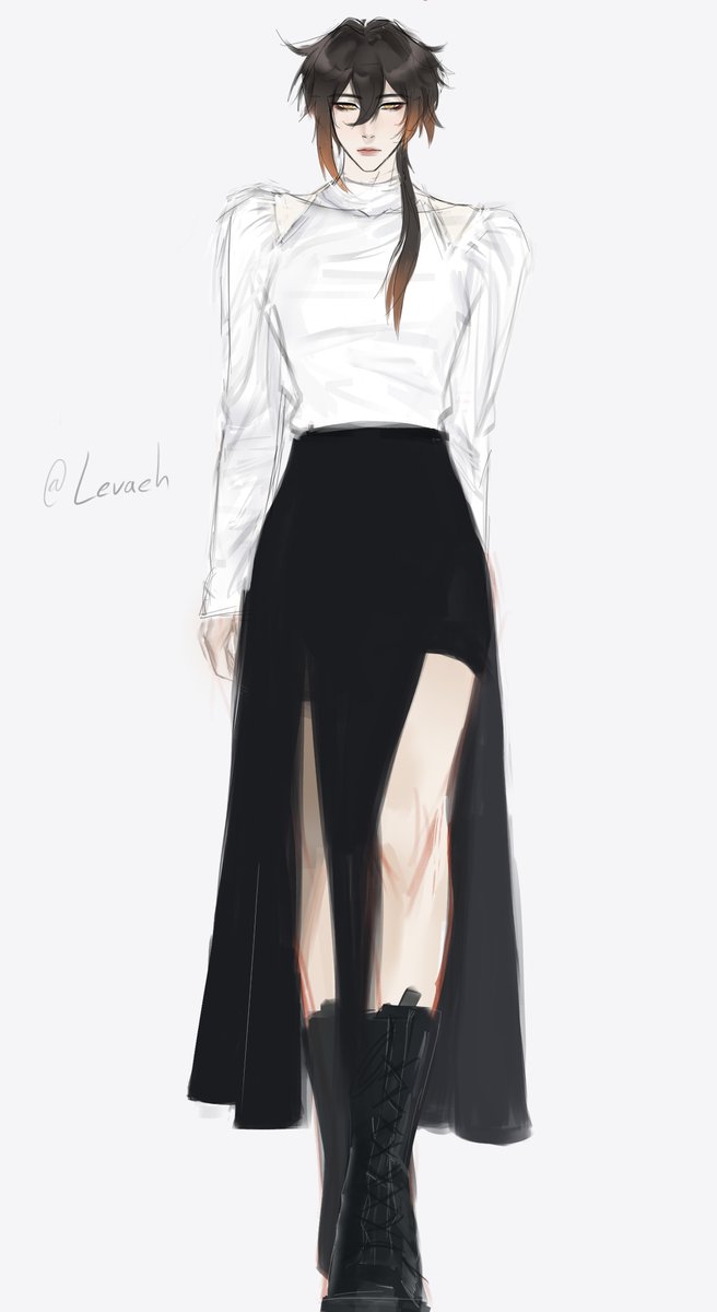 levaehhh's tweet photo. #zhongli model? 🤨
#原神 #GenshinImpact https://t.co/15fQ1Ta5h3
