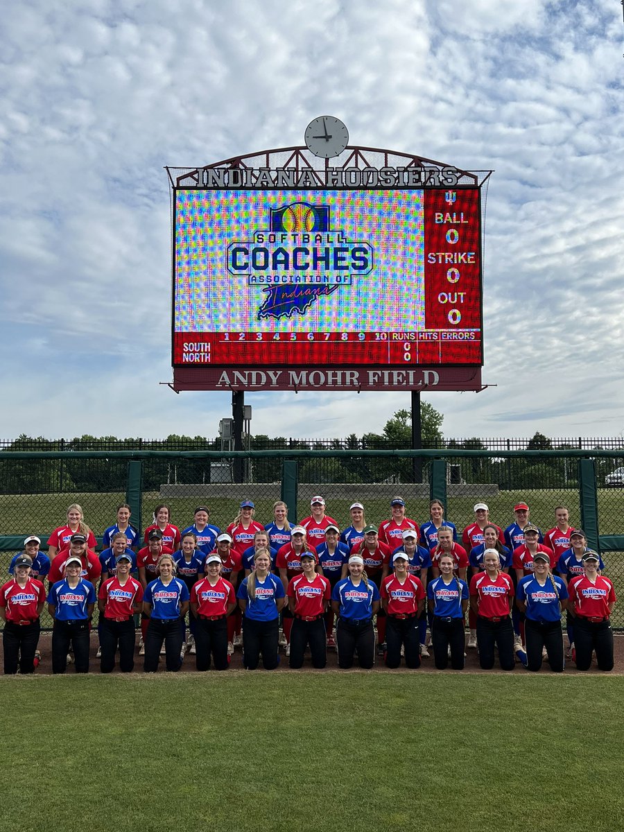 SCAIndiana's tweet photo. The All Star game is a wrap! Congrats to all 42 young women who represented the best of the best today with passion, respect and love of the game. Best of luck to you all as you head to college! https://t.co/VLZLCm3GVU