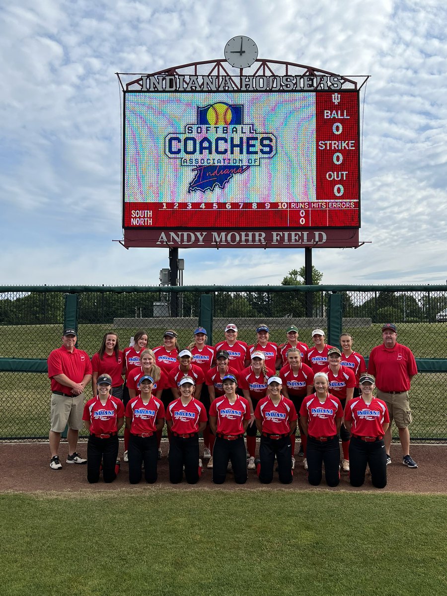 SCAIndiana's tweet photo. The All Star game is a wrap! Congrats to all 42 young women who represented the best of the best today with passion, respect and love of the game. Best of luck to you all as you head to college! https://t.co/VLZLCm3GVU