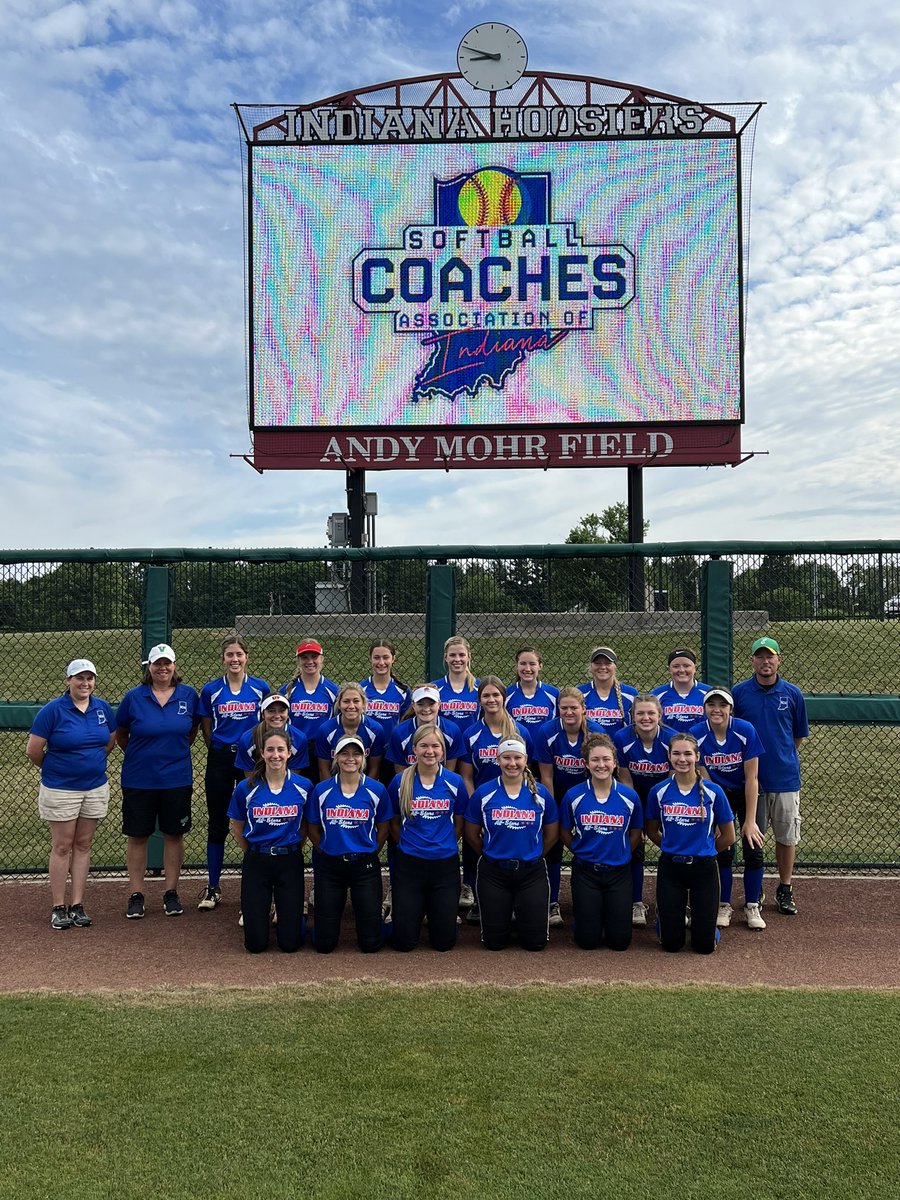SCAIndiana's tweet photo. The All Star game is a wrap! Congrats to all 42 young women who represented the best of the best today with passion, respect and love of the game. Best of luck to you all as you head to college! https://t.co/VLZLCm3GVU