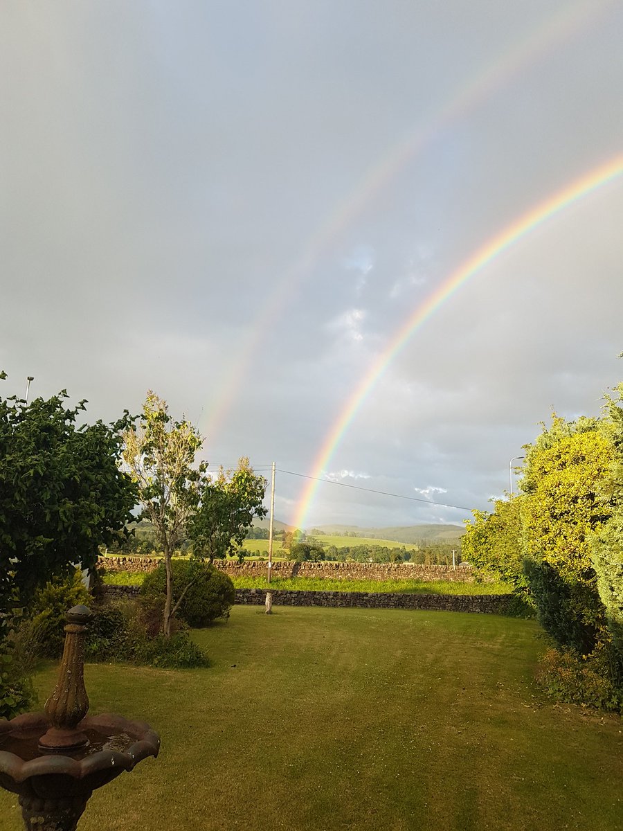Susan_Maxwell_'s tweet photo. Double #rainbow just now at #Closeburn 
#weather
#scotland https://t.co/opwvwiHq9c
