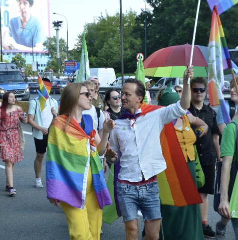 Thank you @TerryReintke for joing Warszawa Kiev Pride 2022 🇺🇦🏳️‍🌈🇵🇱 @europeangreens @diegruenen @ZielonaWarszawa #GoGreens #warsawpride