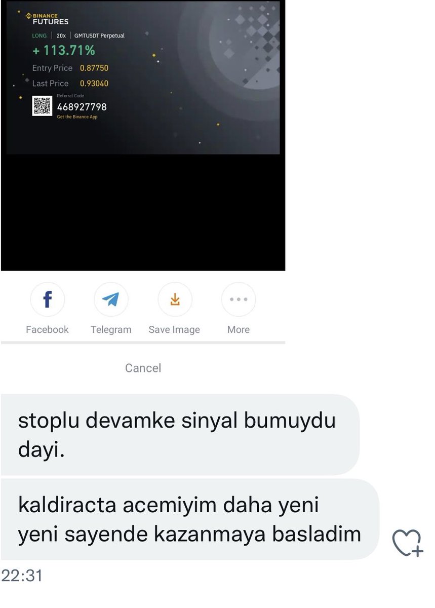 Sorana söyleyin 1 dk da usdt basılıyor buralarda 💵

Dünyanın en hızlı usdt basan takipçileri usdt kazanmak hiç bu kadar basit olmamıştı 💵

SİNYAL VARSA USDT VAR 💵 

S  Ö M Ü R E C E Ğ İ Z 

#btc #binance #gmt #sand #mana #enj