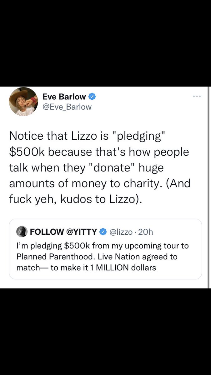 danblock4's tweet photo. This legendary journalist wrote an article where she stated AH HAD DONATED all of her settlement to charity. AH lied right to her dumbass face and she’s still hopelessly in love. Pathetic.

(Excerpt from Barlow’s Wonderland article. Warning: it’ll make you vomit) https://t.co/ND6YeviZ5g