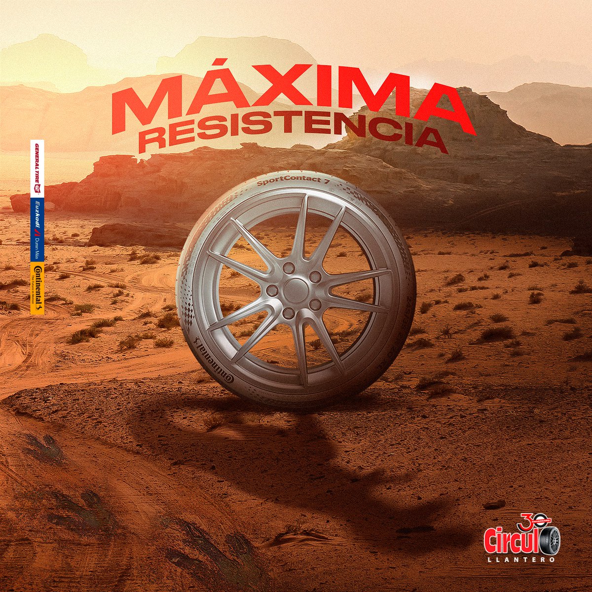 CirculoLlantero's tweet photo. Es momento de estrenar tus nuevas llantas, con máxima duración y máxima resistencia. 😎

Aprovecha nuestros últimos días de promoción. 👌🚗🤩 https://t.co/l5yZCGhVsF