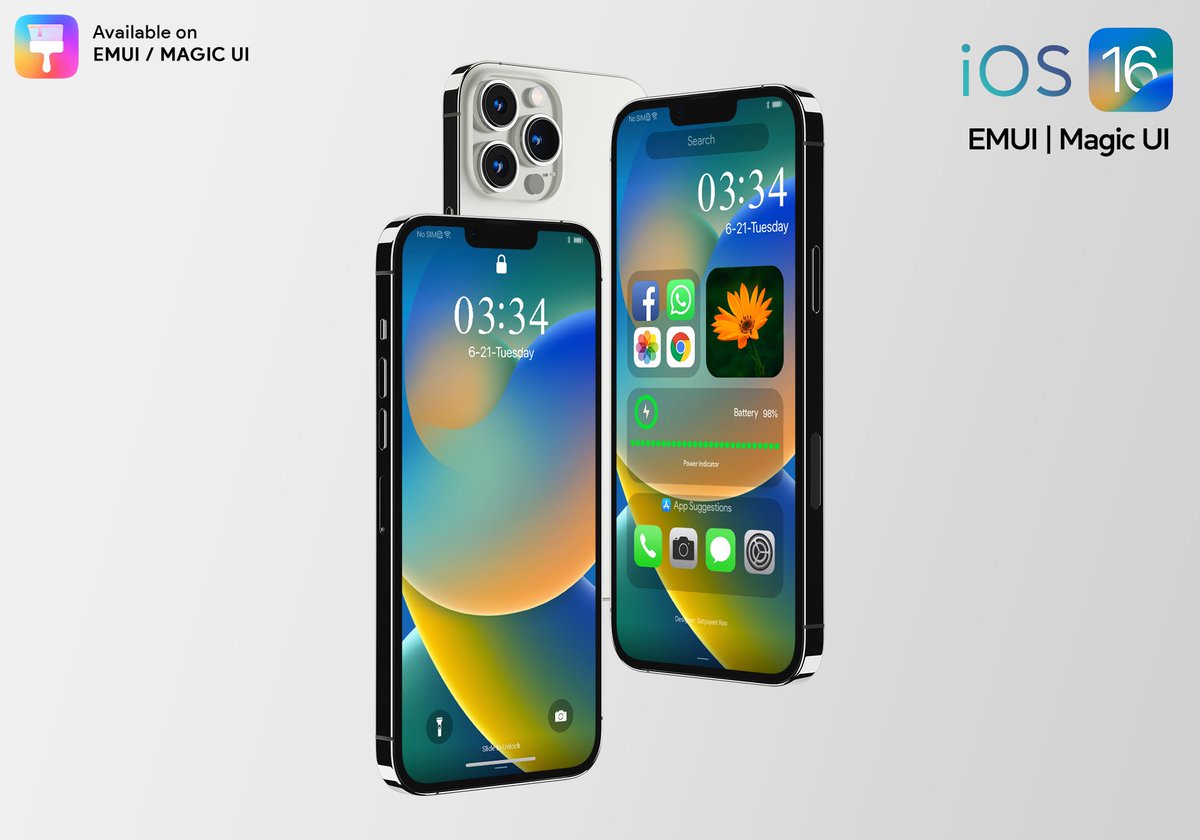 emui_themes's tweet photo. [Theme Update] IOS 16 V2 Theme for EMUI 11/10/9/8/5 &amp; Magic UI 3/4/5 Users

😍😍 Update It Now 😍😍

What's New
👉 Added 4 different clock text styles on Lockscreen (Double tap on clock text to change)
👉 Added more Icons 
👉 Icon mask bug fixed

https://t.co/PtIIudKYDF https://t.co/raC2RHstE5
