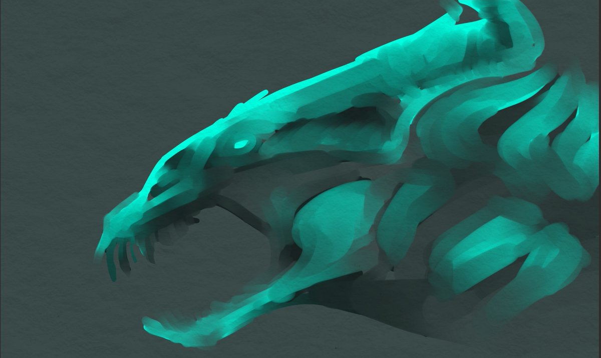 eldjackalope's tweet photo. mucking around with some coloring techniques and my default is dragons https://t.co/bRCorUo3ql