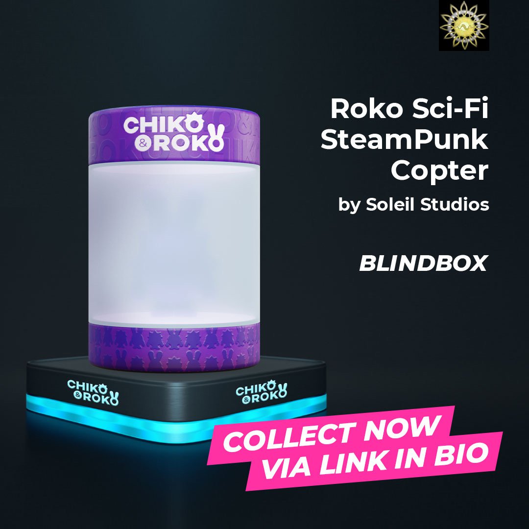 rtoysapp's tweet photo. Hi, it’s me, Roko! What's that buzzing noise in the sky? Maybe it's a bird, maybe it's an airplane, maybe it's the work of a madman! 🐝

The author of this gift is Soleil Studios, a family-owned, professional 3D design studio.

#chikoroko #artoys #designtoy https://t.co/rxHoq8I9ky