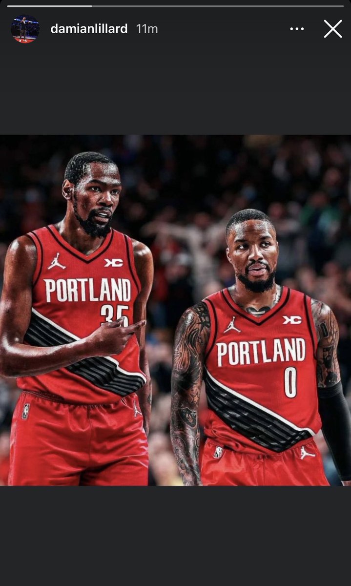 overtime's tweet photo. Dame just posted this on his IG story 👀 @Dame_Lillard https://t.co/2TDmctSqOL