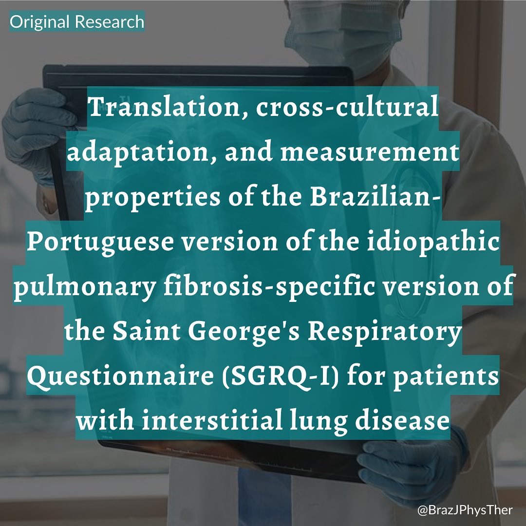 Brazilian Journal of Physical Therapy (BJPT) tweet media