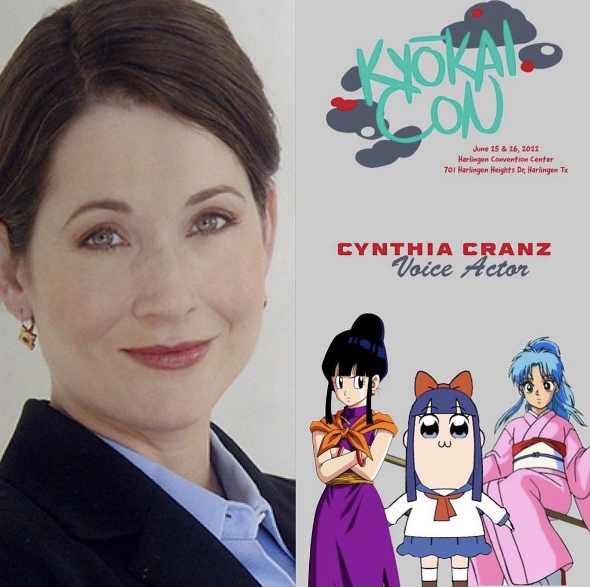 Kyokai Con (@kyokaicon) on Twitter photo And finally we have the Queen herself <a href="/CynthiaCranz/">CynthiaCranz</a> !! You know her as Chi-Chi from #DragonBallZ Boton in #yuyuhakusho Bellamere #OnePiece and Mitsuru in #fruitsbasket !! Come on by and catch her in the Exhibit Hall! And finally we have the Queen herself <a href="/CynthiaCranz/">CynthiaCranz</a> !! You know her as Chi-Chi from #DragonBallZ Boton in #yuyuhakusho Bellamere #OnePiece and Mitsuru in #fruitsbasket !! Come on by and catch her in the Exhibit Hall!
