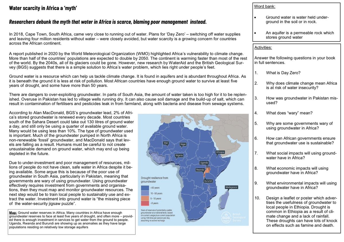 msaldrgeog's tweet photo. I’ve been creating a bank of geography cover lessons. All can be taught by a non specialist. I hope it's helpful 🌍🙏🤩  #geographyteacher #edutwitter https://t.co/XYGHM1BdHH https://t.co/EMnScAtPJC
