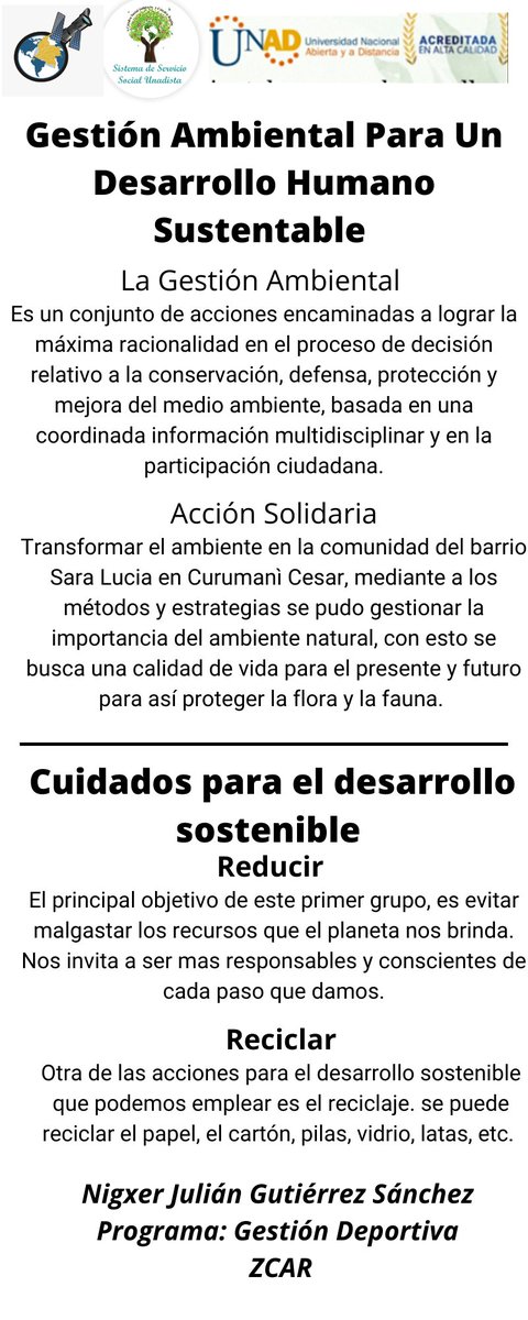 Julian2004q's tweet photo. Gestión Ambiental 
@ElOIRdelaRegion @LisPp83 
#SERVICIOSOCIALUNADISTAENCASA https://t.co/LHMakq5Uqk