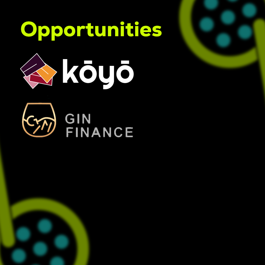 SANDTR0UT's tweet photo. @KoyoFinance has some new gauges that are live. Good opportunity to get some exposure to ve-style systems before it comes to $BOBA and get some yield while you learn.

Speaking of yield, @ginfinance_ has some new pools with up to 3 digit APR. https://t.co/1lWnZ8oK09