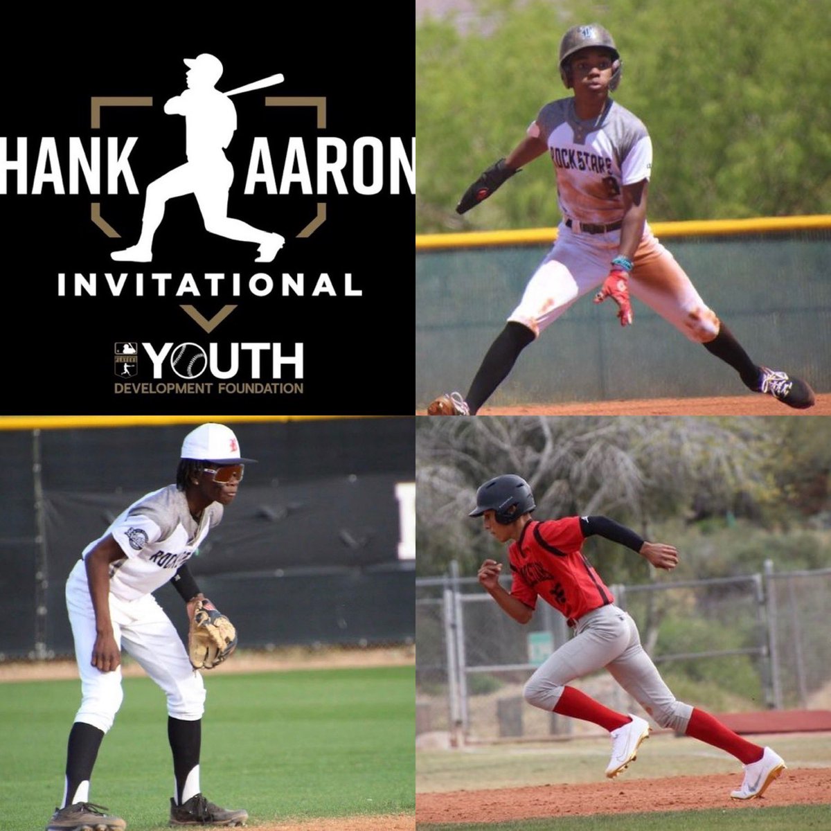 RockstarBasebal's tweet photo. Congratulations to Andrew Bello ‘26, James Brookins ‘26 and Aidden Moten ‘27 on earning invitations to the 2022 Hank Aaron Invitational in Vero Beach. #rockstarnation #mlbpa #mlbdevelops https://t.co/uY5CmNhff8