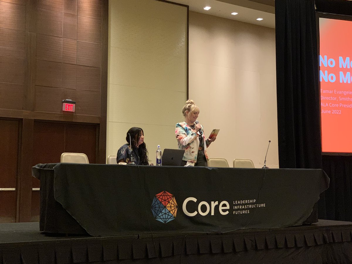 ALA_Core's tweet photo. Lindsay Cronk just announced a major new benefit for Core members: the WorldShare Management Services Sandbox! #CoreALAAC22 #ALAAC22 https://t.co/5F1MMzToN0