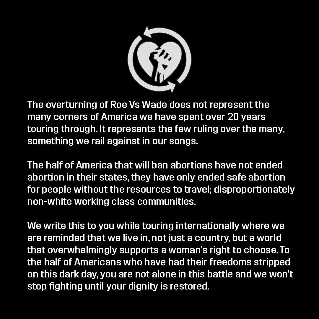 Rise Against tweet media