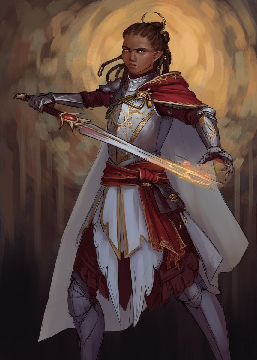 LindaLithen's tweet photo. Sun themed knight for this week's sketch poll :) https://t.co/xKUWxQXcnP