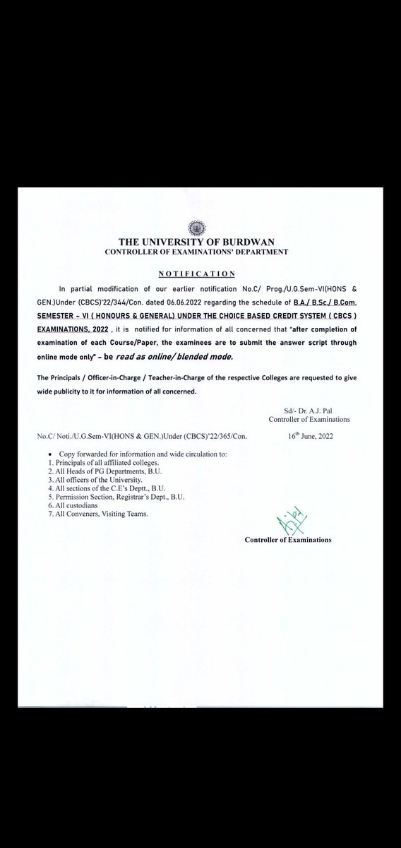 VictimOfFate22's tweet photo. 1. Most universities of WB are conducting online exams, if students of CU appear in offline exams, their CGPA will be lesser than them, so getting a chance in masters will be tough, percentile will be lesser than the students of other universities, leading our career to dead end. https://t.co/r1tdGrqzk5