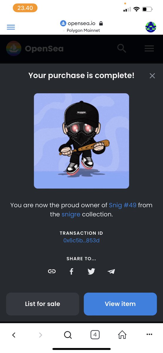 I cant help my self look this one 🥹 by <a href="/SnigreNFT/">Snigre</a> 
Im try not buying nft cos i need new devices but my fingers click buy this one 😅
This one is Really cool 🤗

Follow my big brother 
@1Humbleservant1 
<a href="/hopefrmGod/">Afrah❤️ Memecoin 💛 DROP 💙 De.Fi Army ❤️ $WELL</a> 
<a href="/EduardoDeLaCal7/">EduardoDeLaCalle</a>

#NFTSale #NFTshill #yuzarseo