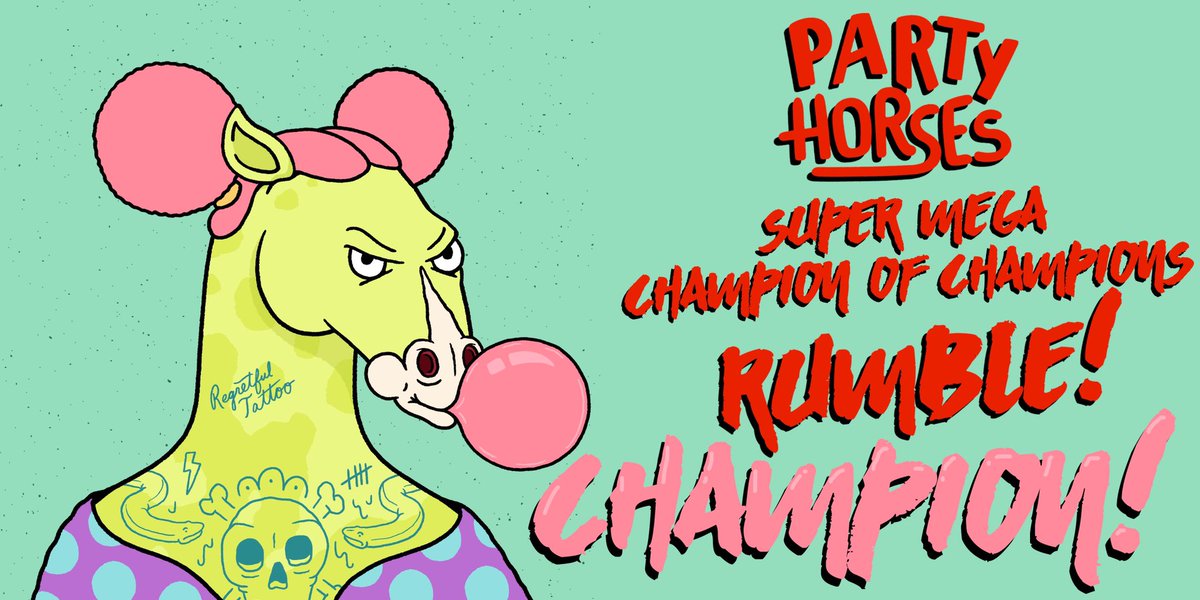 FraternalFoodie's tweet photo. @partyhorses @BoredApeYC #TheChampIsHere https://t.co/BNSJF6cnEi