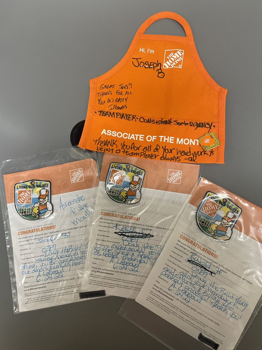 Many thanks to the freight team, we appreciate all that you do…Thank you all for pushing through, perseverance. #FreightTeamFriday #appreciation #HomeDepot #EmployeeExperience #HomerAwards <a href="/Homedepot389/">Homedepot0389</a> <a href="/MistyUsher8/">Misty Usher</a>
