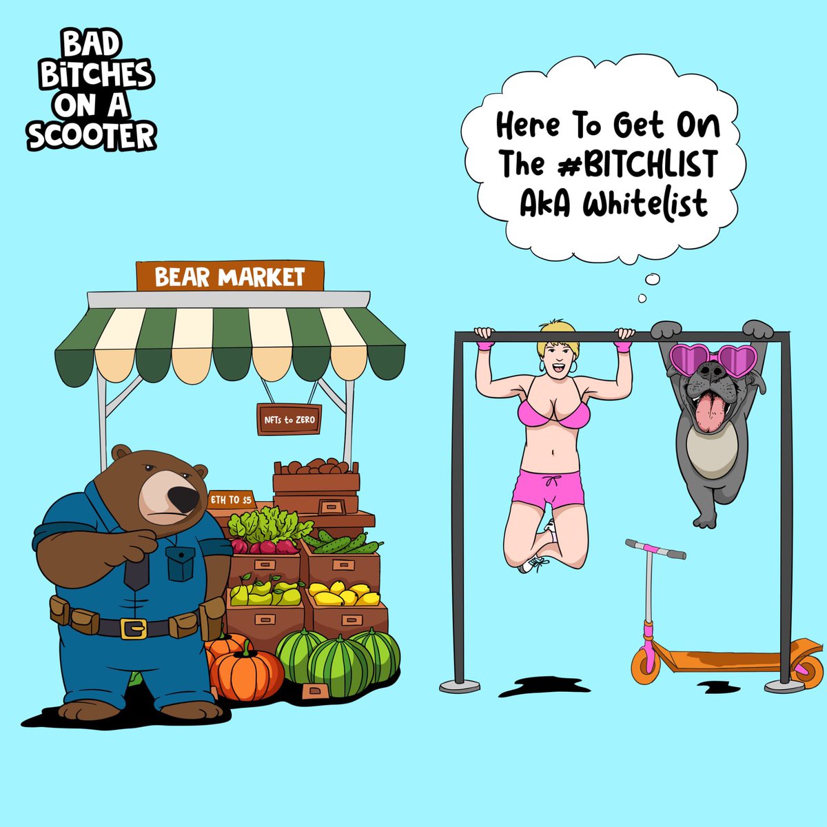 Get on the #BITCHLIST aka #Whitelist
for Bad Bitches on a Scooter!

Follow us <a href="/BBscooterNFT/">Bad Bitches On A Scooter</a> and join discord.gg/scootergang

Secure your spot on our #BITCHLIST by using our Premint secure link:
premint.xyz/scootergang

#NFTCommunity #NFTs #BitchfollowBitch
#scootergang #FreeMint