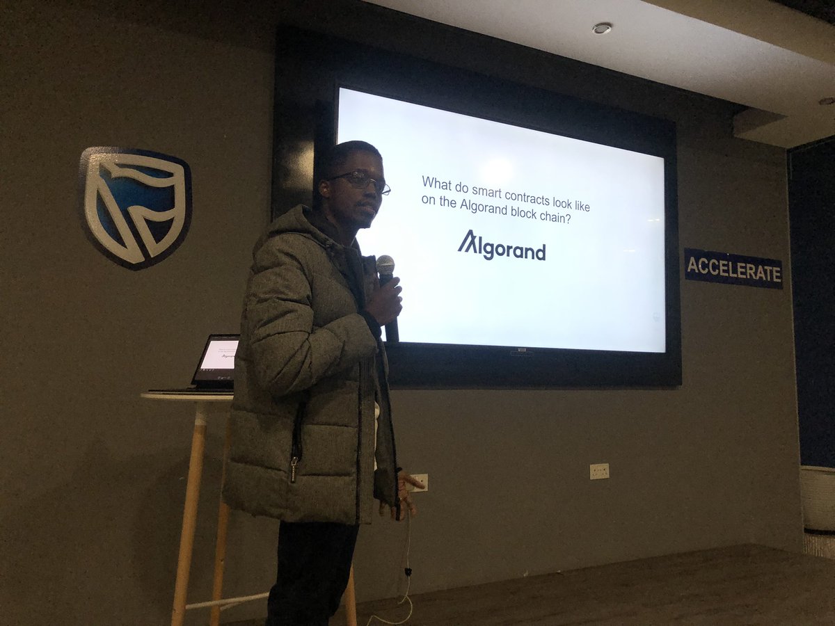 iam_malc's tweet photo. Next speaker giving a talk on #Blockchain learning about the benefits of #Algorand! Catch us at #StanbicAcceler8 #GDGGaborone #IOExtendedBW #IOExtended22 @googledevs @StanbicBankBW https://t.co/bbfltj9eFt