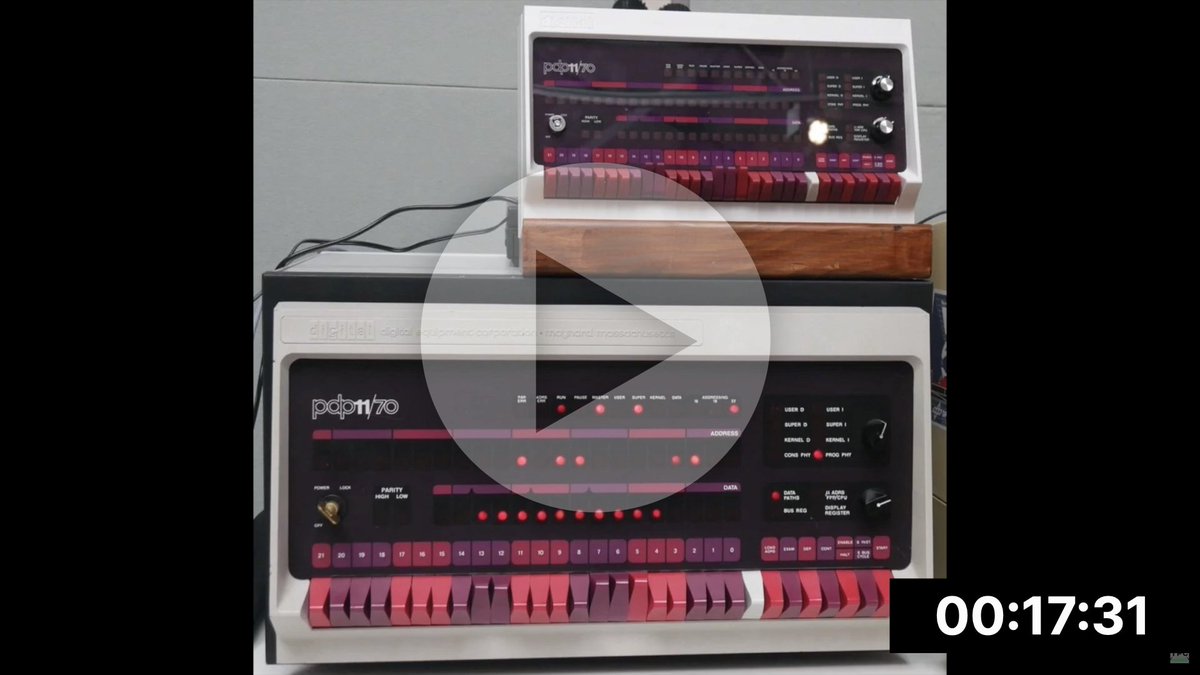 8bitnews1's tweet photo. Always wanted to own a PDP-11? The Phintage Collector build the Raspberry Pi based replica and documented his journey in a quality video.

https://t.co/bcs653368o

#8bitnews #retrocomputing #retrogaming #8bit #pdp11 #pidp11 #raspberry #raspi #diy https://t.co/QEdFxXMsCl