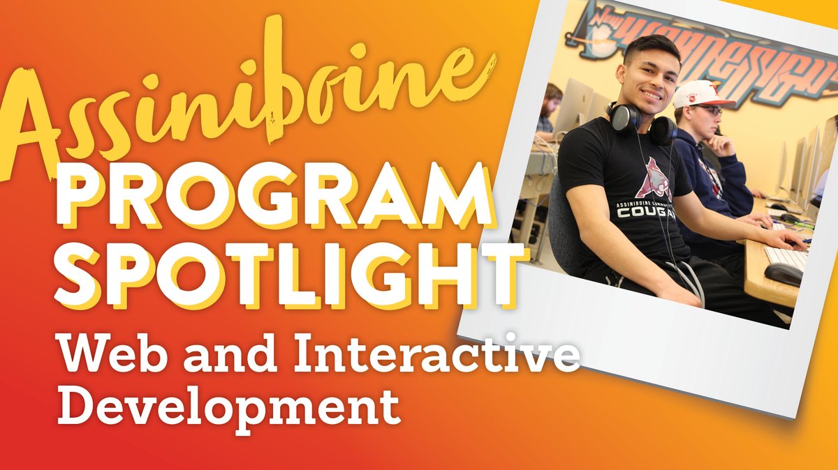 assiniboine_mb's tweet photo. Technology is essential to daily life and advancements are constant, and it could be you behind the scenes, pulling the strings to create elevated  digital experiences. 

Learn about Assiniboine's Web and Interactive Development in our new spotlight: https://t.co/DXaw7EWyKN https://t.co/PxyddB0hIx