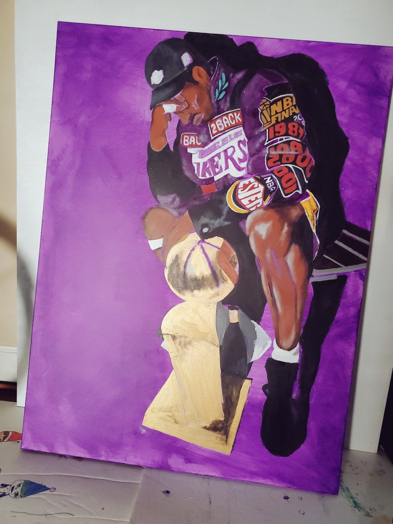 BladeBr0wn's tweet photo. GOATED(Bean)
By: Me
48x56
Acrylic Paint https://t.co/NsWyVF3R2m