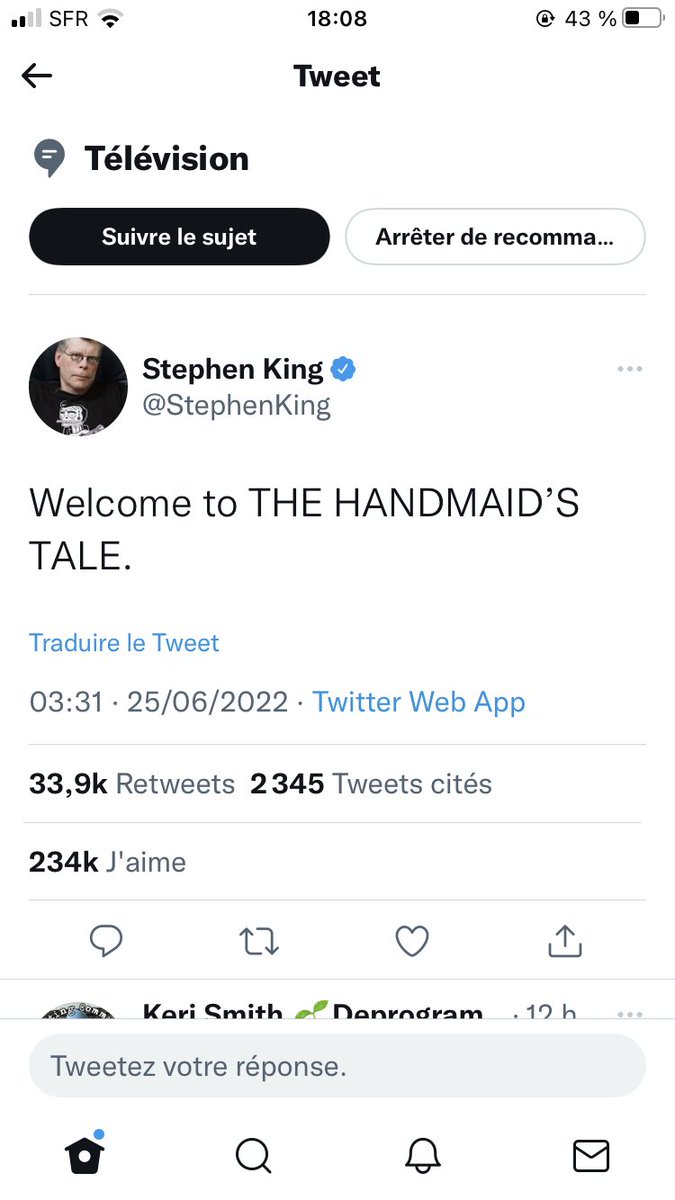 smalecek's tweet photo. @reginaldagomez Si lo dice Stephen King da todavía mas miedo https://t.co/4QN107TLPB