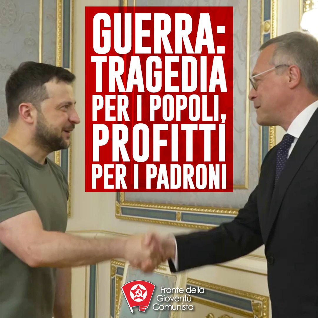 fgc_nazionale's tweet photo. #Confindustria stringe un accordo con il governo ucraino sula partecipazione alla ricostruzione e la costituzione di una delegazione permanente a Kiev. Se per i popoli la #guerra imperialista rappresenta una tragedia, per i capitalisti non è altro che un'occasione di profitto. https://t.co/daivF5zlVY