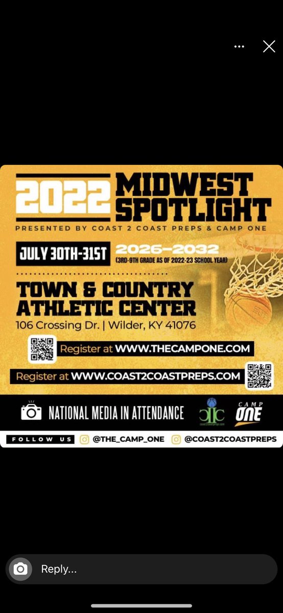 CoachRod_Rogers's tweet photo. Tune in #July 30-31 #WilderKy @the_camp_one hoop camp 🏀🏀🏀🏀🏀💯💯💯💯💯 https://t.co/nH9dXh1VeE