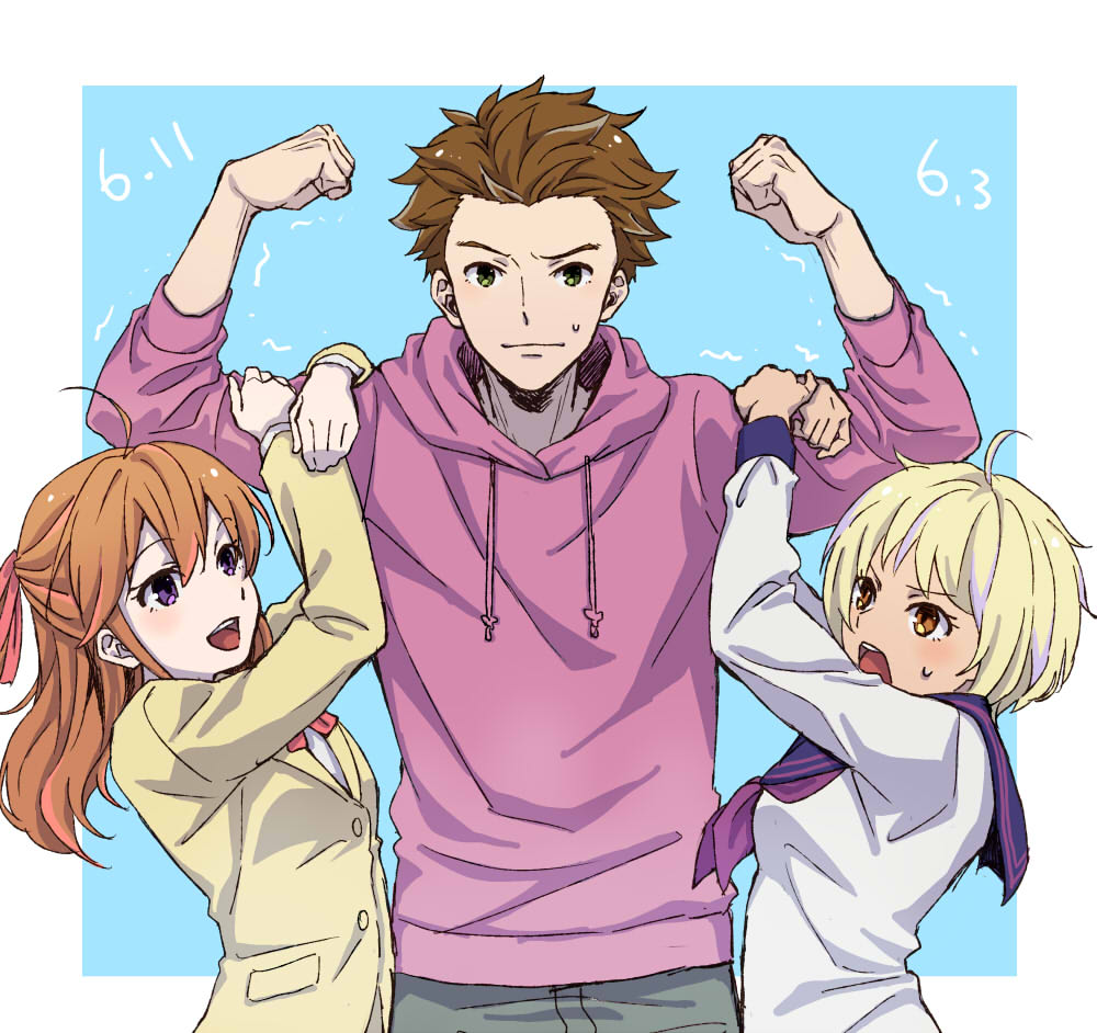 mogekomachi's tweet photo. 誕生日遅刻した3人描いてた
おめでとうございました https://t.co/WjALsdc6WQ