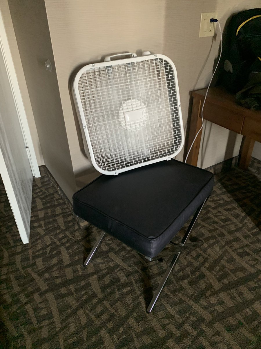AlandaJ's tweet photo. We are staying at the Embassy Suits by @HiltonHotels and we are up at 8am because their air conditioner isn’t up to par and it’s too HOT to sleep. It’s been a TERRIBLE experience since we got here. Room was not ready, waited 3 hours for it #buyerbeware https://t.co/1NgNcP67y9