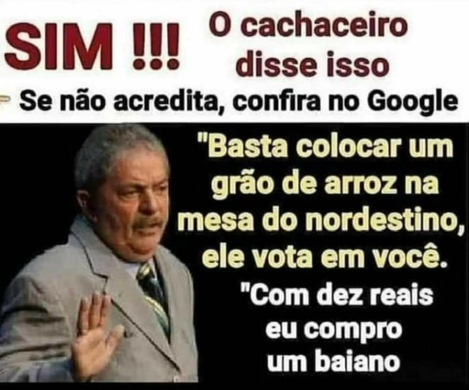 FabossiA's tweet photo. @LulaOficial Meus amados irmãos nordestinos, não caiam no canto de sereia desse molusco.
Recordar é viver ⬇️ https://t.co/COAqgr3dTL