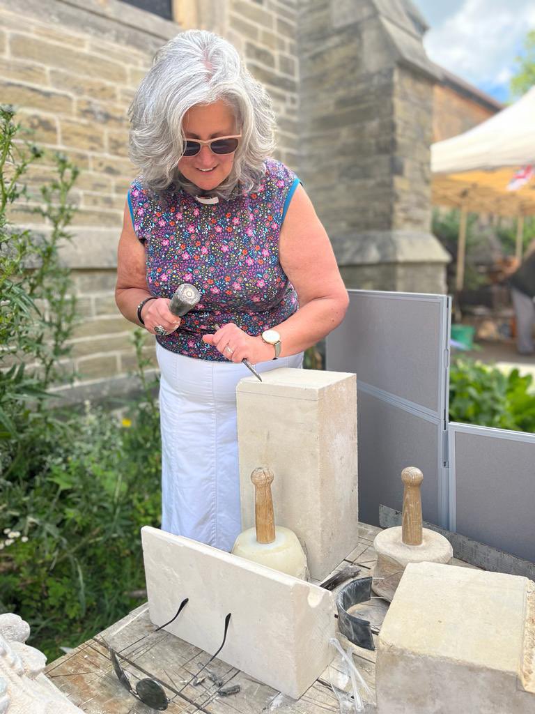 FerreyMennim's tweet photo. Heritage Weekend at St Oswald’s Church, Fulford and everyone got a go. Tours tomorrow by F&amp;M! @StOswaldsYorkCh @stoswaldsyork #Fulford #York #MBmasonry @DioceseOfYork https://t.co/RdVEbwh2YY