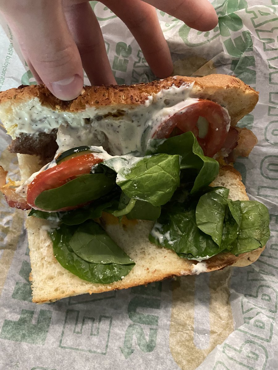 BrandonFugler's tweet photo. @SubwayListens Wrong meat, plus barely any of it. I have filed a complaint 3 times and 19 days later I have not been helped. The owner reached out but never followed up or made sure it was fixed after the second complaint. I just want my meal replaced, I’m a broke college kid. https://t.co/HYnbMyuHjp